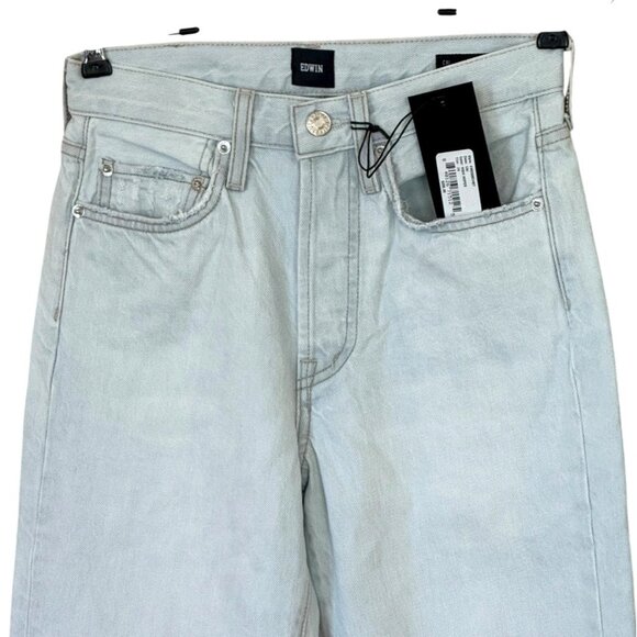 Edwin 1947 Women's Cai High Waisted Straight Leg Jean High Hopes Size 24 NWT - Picture 4 of 10